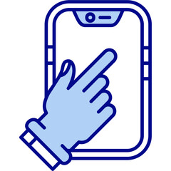 Canvas Print - Touch Device Icon