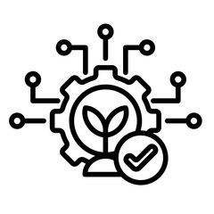 Poster - Green Tech Environment Icon