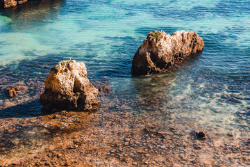 Wall Mural - rocky coast of the sea