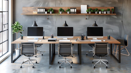 Poster - interior of a modern office 