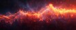 An astronomical object created a mesmerizing fire wave in the vast space, blending elements of clouds and water with intense heat and gas