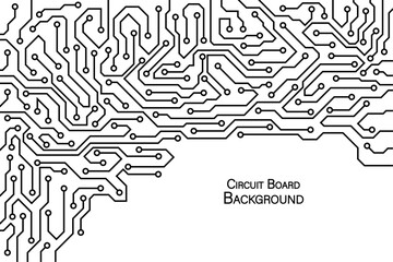 Abstract futuristic circuit board background. High computer technology blue color background. Stock illustration