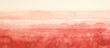 A detailed closeup of a watercolor painting featuring red and white hues, depicting a natural landscape with a white sky, horizon, grassland, and hints of wood and haze
