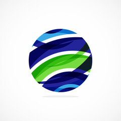 Poster - Abstract circle logo, dynamic aesthetic. Simplicity suggests connectivity, fluidity, and energy, making it a versatile choice for brands seeking a modern, visually engaging identity