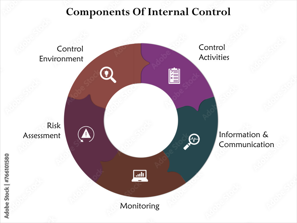 Five components of internal Control - Control Activities, Information ...