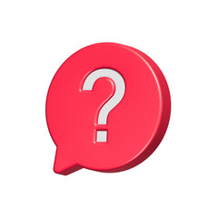Leinwandbilder - Question FAQ assistant 3d icon