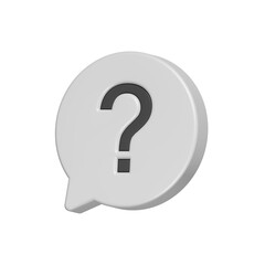 Leinwandbilder - Question FAQ assistant 3d icon