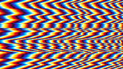 Leinwandbilder - Colorful Gradient Lines Background. Holographic VHS Glitch for Creative Graphic Design. Abstract Striped Background. Vector Illustration.