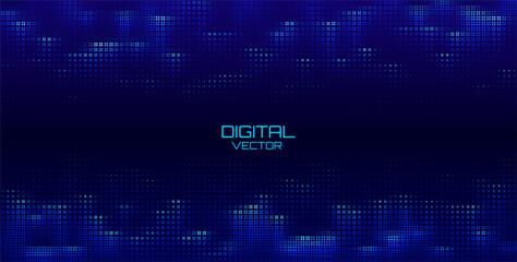 Aufkleber - Abstract Finance Digital Business Background. Fintech Technology or Science Research Presentation Backdrop. Digital Crypto Business Vector Illustration.