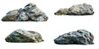 Decorative oceanic rocks isolated