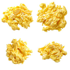 scrambled eggs on transparent background