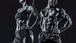 © Sascha - Muscular Torso Duo: Fitness Power Couple. Generative AI