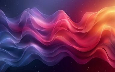 Wall Mural - abstract background with glowing lines, Abstract Red & Blue Gradient Background, Soft Blurred Light Wave Background, Web Banner, Wallpaper 