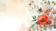 Elegant floral arrangements in a watercolor style 