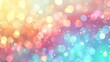 3D Illustration of Soft Pastel Multicolor Gradient Blurred Background