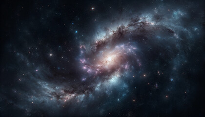 abstract multicolored galaxy cosmos background