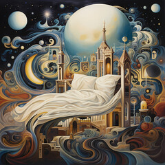 Wall Mural - Abstract representation of the concept of dreams.