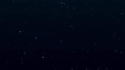 twinkling stars night sky background. particle glitter background. seamless loop