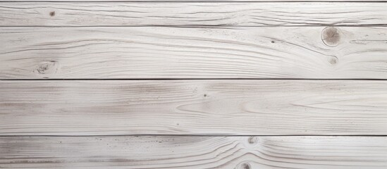Wall Mural - A close up of a brown hardwood plank flooring with a grey wooden surface. The rectangle pattern creates a parallel font on the wood