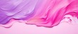 A close up of a painting featuring pink and purple petals on a vibrant pink background, creating a beautiful blend of hues reminiscent of a blooming plant in shades of magenta and violet