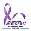 Workers memorial day is observed every year on April 28, Vector illustration