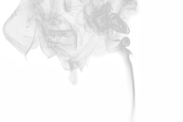 Canvas Print - White Air smoke on Transparent background