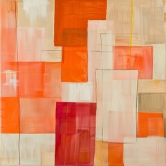 Wall Mural - Abstract stained glass background. Wall painted with watercolor paint with geometric shapes. vibrant shade colors