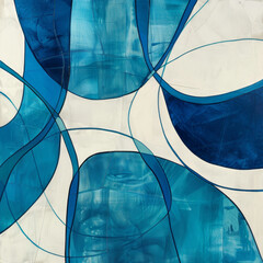 Wall Mural - Abstract stained glass background. Wall painted with watercolor paint with geometric shapes. vibrant shade colors