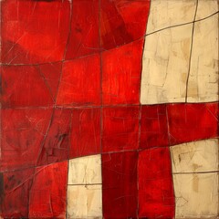 Wall Mural - Abstract stained glass background. Wall painted with watercolor paint with geometric shapes. vibrant shade colors