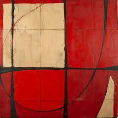 Wall Mural - Abstract stained glass background. Wall painted with watercolor paint with geometric shapes. vibrant shade colors