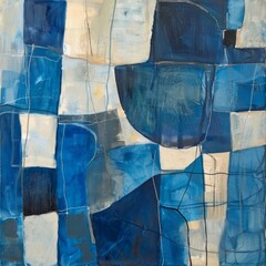 Wall Mural - Abstract stained glass background. Wall painted with watercolor paint with geometric shapes. vibrant shade colors