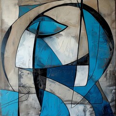 Wall Mural - Abstract stained glass background. Wall painted with watercolor paint with geometric shapes. vibrant shade colors