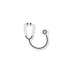 Poster - Stethoscope icon isolated on transparent background