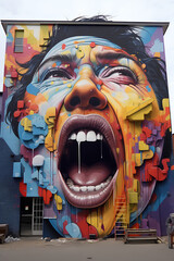 Wall Mural - The Power of Street Art: Public Wall as a Canvas for Social Commentary