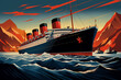 Voyage Recalled: Vintage Poster of 1930s Ocean Liner