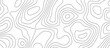 © pixel ground - Abstract topographic map patterns, topography line map. The black on white contours  topography stylized height of the lines. cotour map and line terrain path. Linear graphics. Vector illustration.