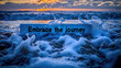 A sign on the beach with the words Embrace the Journey written on it