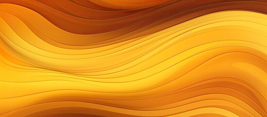Poster - A visually striking design featuring flowing yellow and brown waves against a contrasting black background