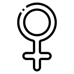 Canvas Print - female symbol icon