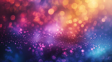 Wall Mural - Abstract colorful bokeh background with copy space. Technology background.