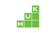 HUK initial letter financial logo design vector template. economics, growth, meter, range, profit, loan, graph, finance, benefits, economic, increase, arrow up, grade, grew up, topper, company, scale