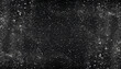 Dust texture. Grain overlay. Night stars. Galaxy stardust. White shiny glitter powder particles on dark black abstract background.