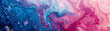 An elegant swirling dance of liquid art in pink and blue hues, portraying a sense of energetic yet calming motion