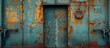 Industrial Doorway: Raw Concrete Texture