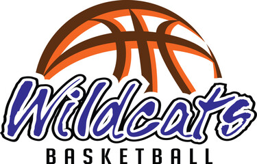 Wall Mural - wildcats basketball team graphic is a sports design template that includes graphic wildcats text and