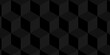 Abstract cubes geometric tile and mosaic wall or grid backdrop hexagon technology wallpaper background. Black and gray geometric block cube structure backdrop grid triangle texture vintage design.