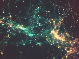 Poster - Abstract Technology Network Resilience Background - Digital Connection Concept