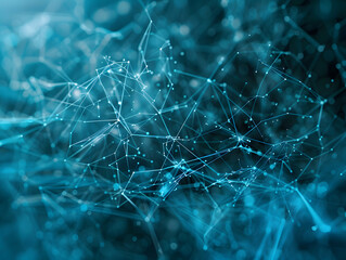 Fototapete - Abstract Digital Network Resilience Art Background with Vibrant Colors
