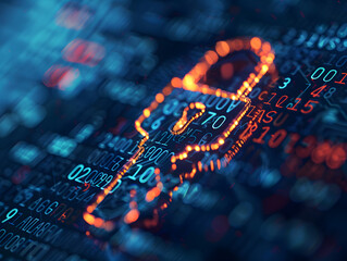 Poster - Elegance of Encryption: Abstract Background in Fuchsia Hues