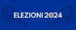elezioni 2024 - european elections italian vector poster